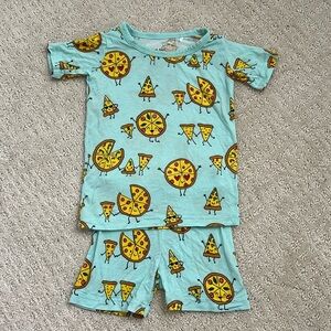 Little Sleepies Pizza Party 2pc short set 12-18m